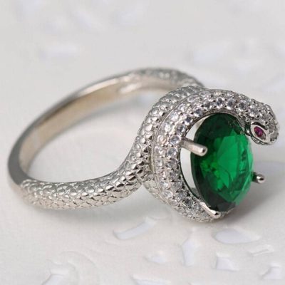 Bague Tête  de Serpent - Bijoux-egyptiens.fr