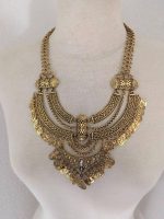 Collier Plastron  Doré Femme - Bijoux-egyptiens.fr