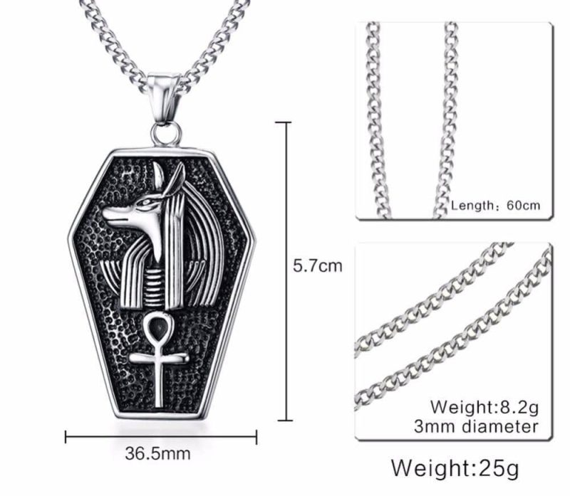 Amulette  Pendentif Anubis - Bijoux-egyptiens.fr