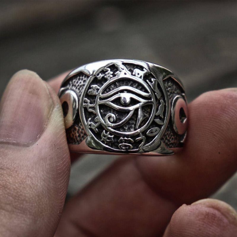 Bague Homme  Oeil d'Horus - Bijoux-egyptiens.fr