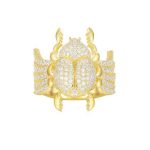 Bague  Scarabee Doré - Bijoux-egyptiens.fr