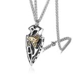 Amulette  Collier Oeil d'horus Argent - Bijoux-egyptiens.fr