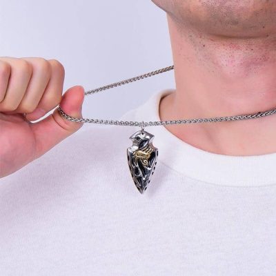 Amulette  Collier Oeil d'horus Argent - Bijoux-egyptiens.fr