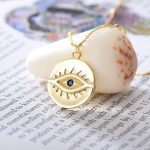 Collier  Oeil Bleu Argent - Bijoux-egyptiens.fr