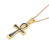 Collier Avec Pendentif Croix De Ankh égyptien Noir - Neuf Avec étiquettes