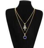 Collier  Pendentif Ankh Argent - Bijoux-egyptiens.fr