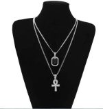 Collier  Pendentif Ankh Argent - Bijoux-egyptiens.fr