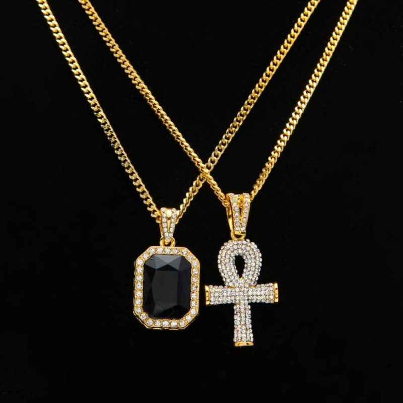 Collier  Pendentif Ankh Argent - Bijoux-egyptiens.fr