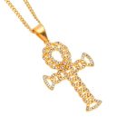 Collier  Croix Ankh Pendentif - Bijoux-egyptiens.fr