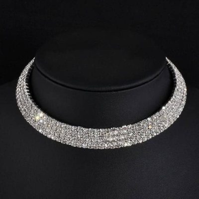 Collier Plastron  Blanc - Bijoux-egyptiens.fr