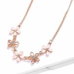 Collier Plastron  Rose Pale Fin - Bijoux-egyptiens.fr